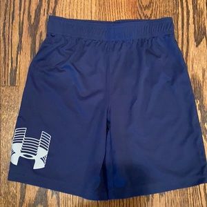 Boys navy Under Armour shorts